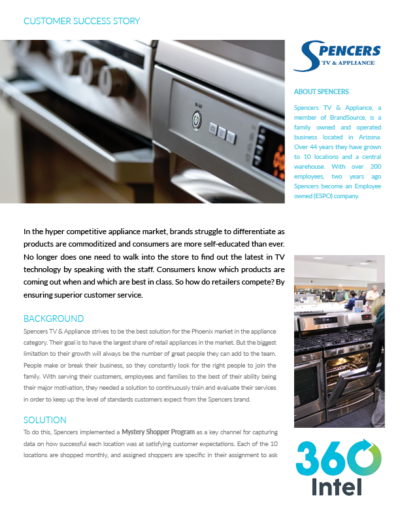 Spencers TV & Appliance success story with 